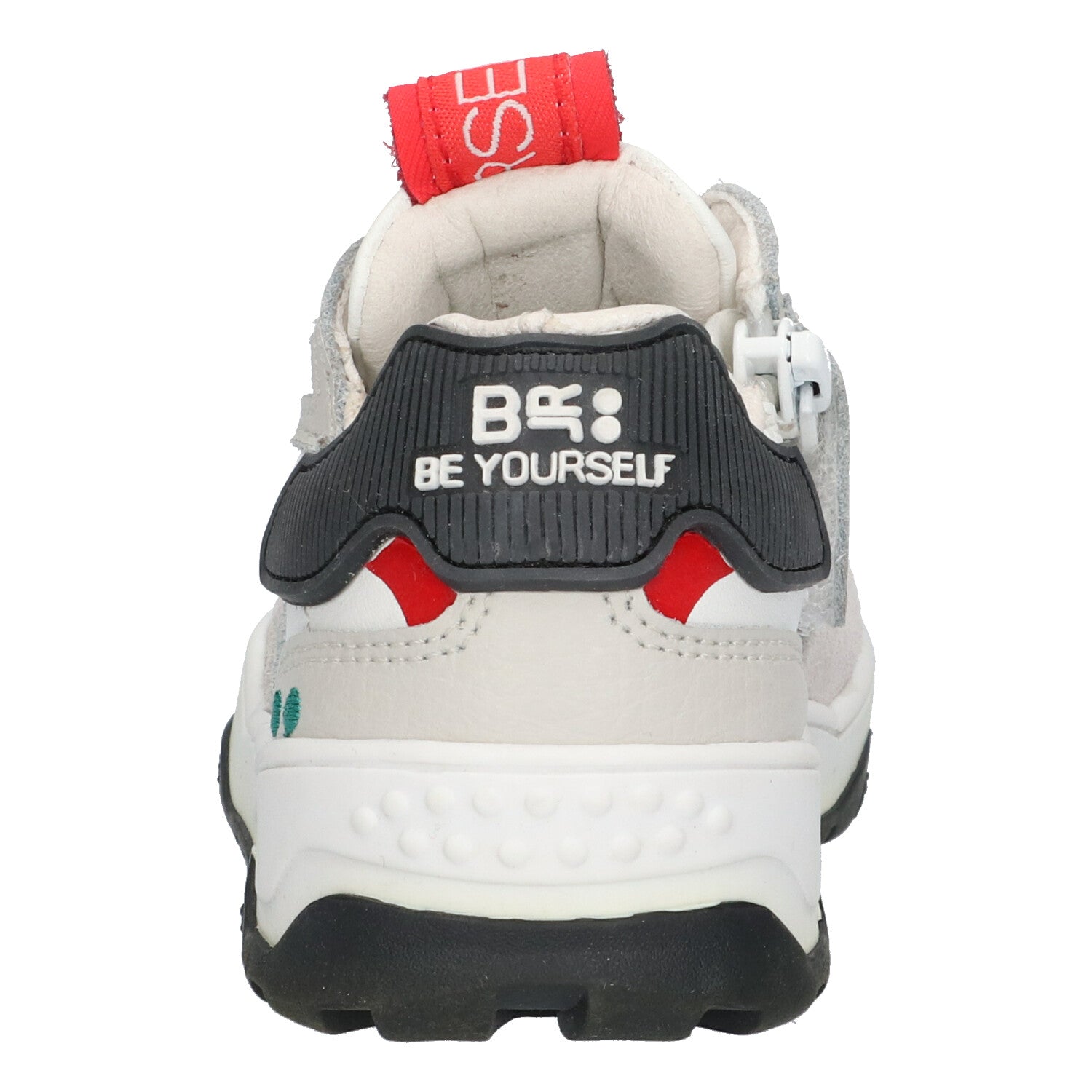 Cody Chunky Lage Sneakers Jongens Grijs Wit Rood Zwart