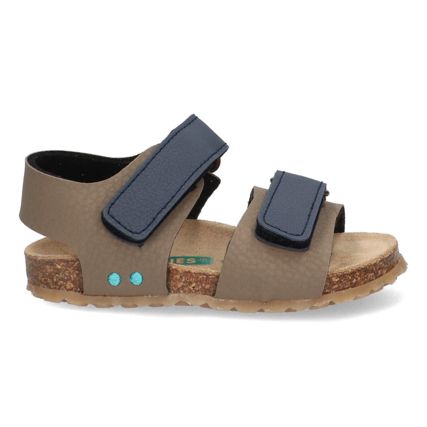 Bas Beach Sandalen Jongens Taupe Donkerblauw