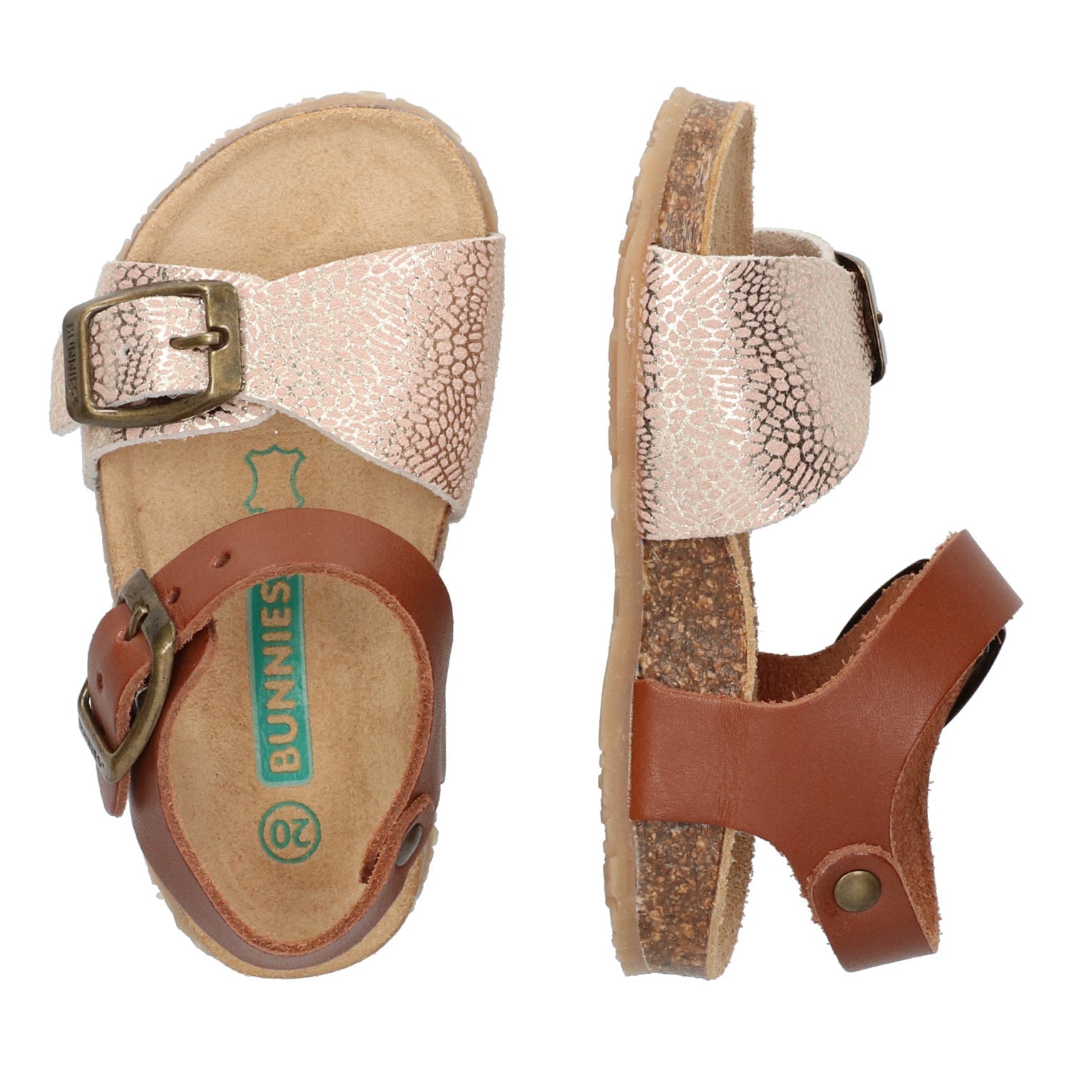 Babette Beach Sandalen Meisjes Bruin Print