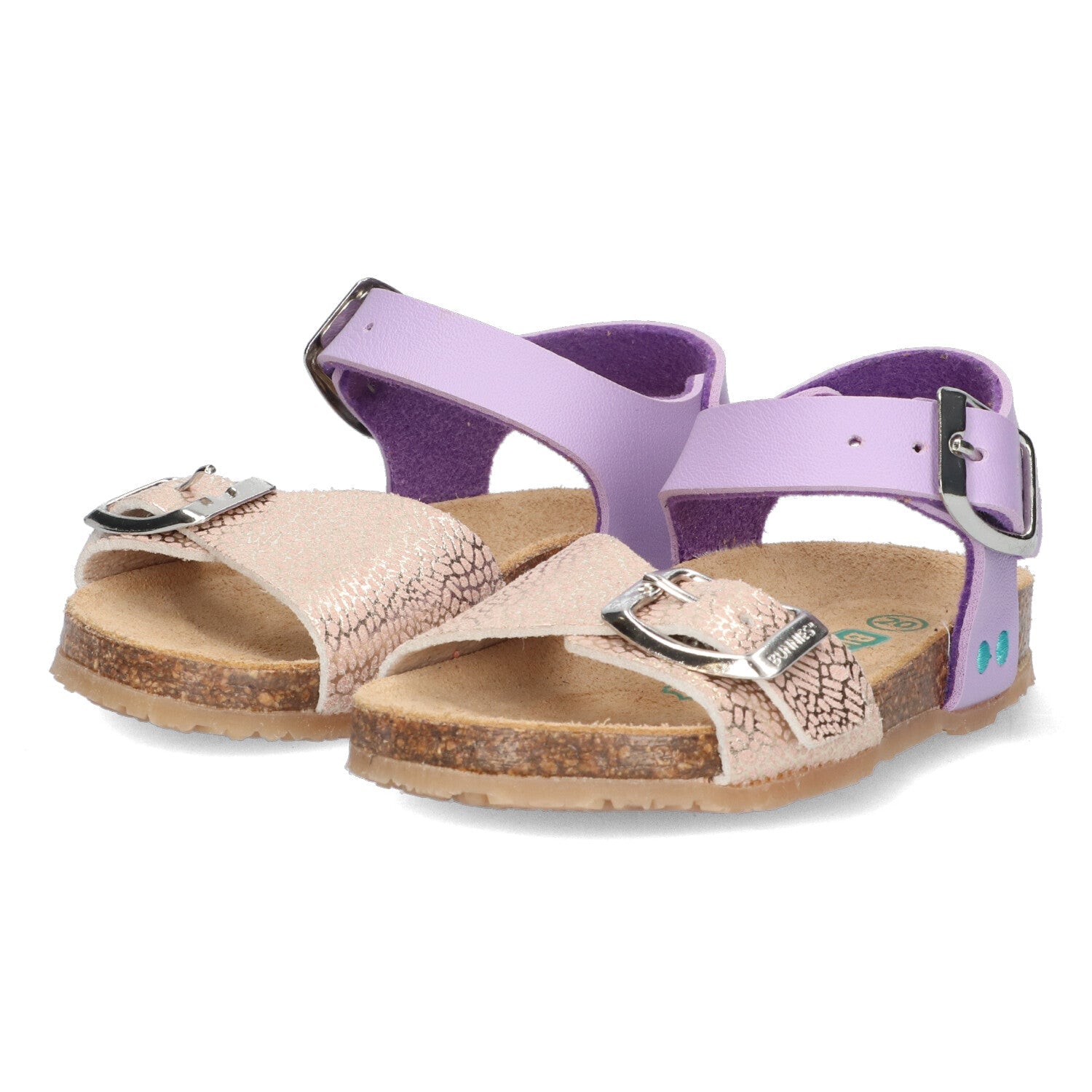 Babette Beach Sandalen Meisjes Paars Roze Print