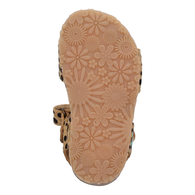 Bimi Beach 224408-703 Sandalen Meisjes Beige Print