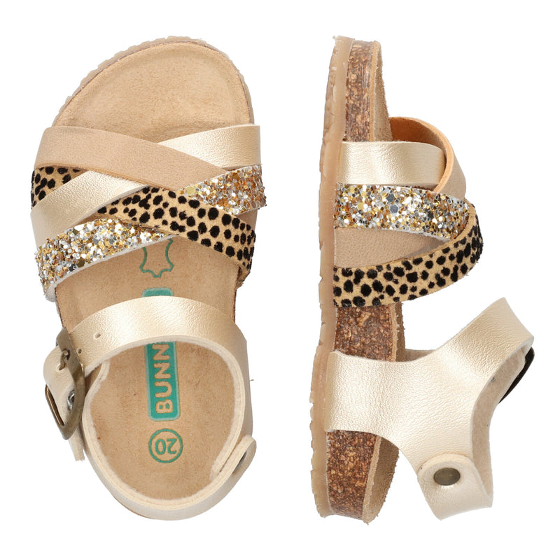 Becky Beach 224410-694 Sandalen Meisjes Goud Goud Print