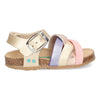 Becky Beach 224410-794 Sandalen Meisjes Goud Paars Roze Print