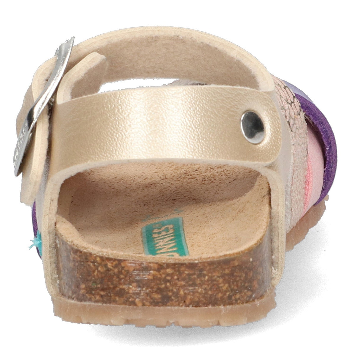 Becky Beach Sandalen Meisjes Goud Paars Roze Print