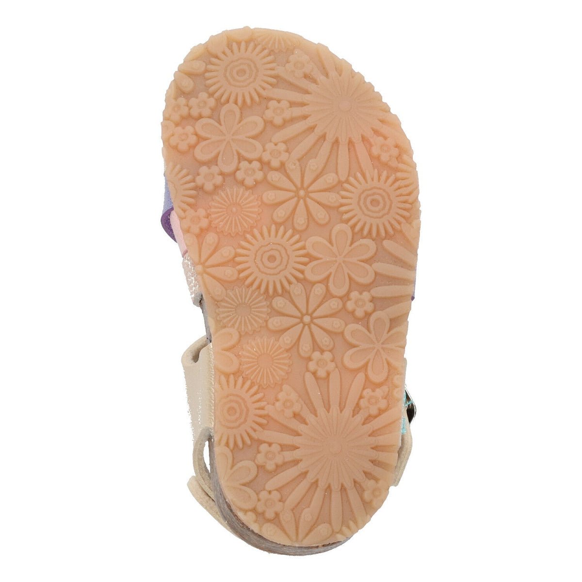 Becky Beach Sandalen Meisjes Goud Paars Roze Print