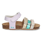 Babs Beach Sandalen Meisjes Paars Blauw Print