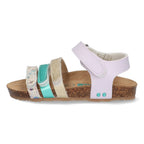 Babs Beach Sandalen Meisjes Paars Blauw Print