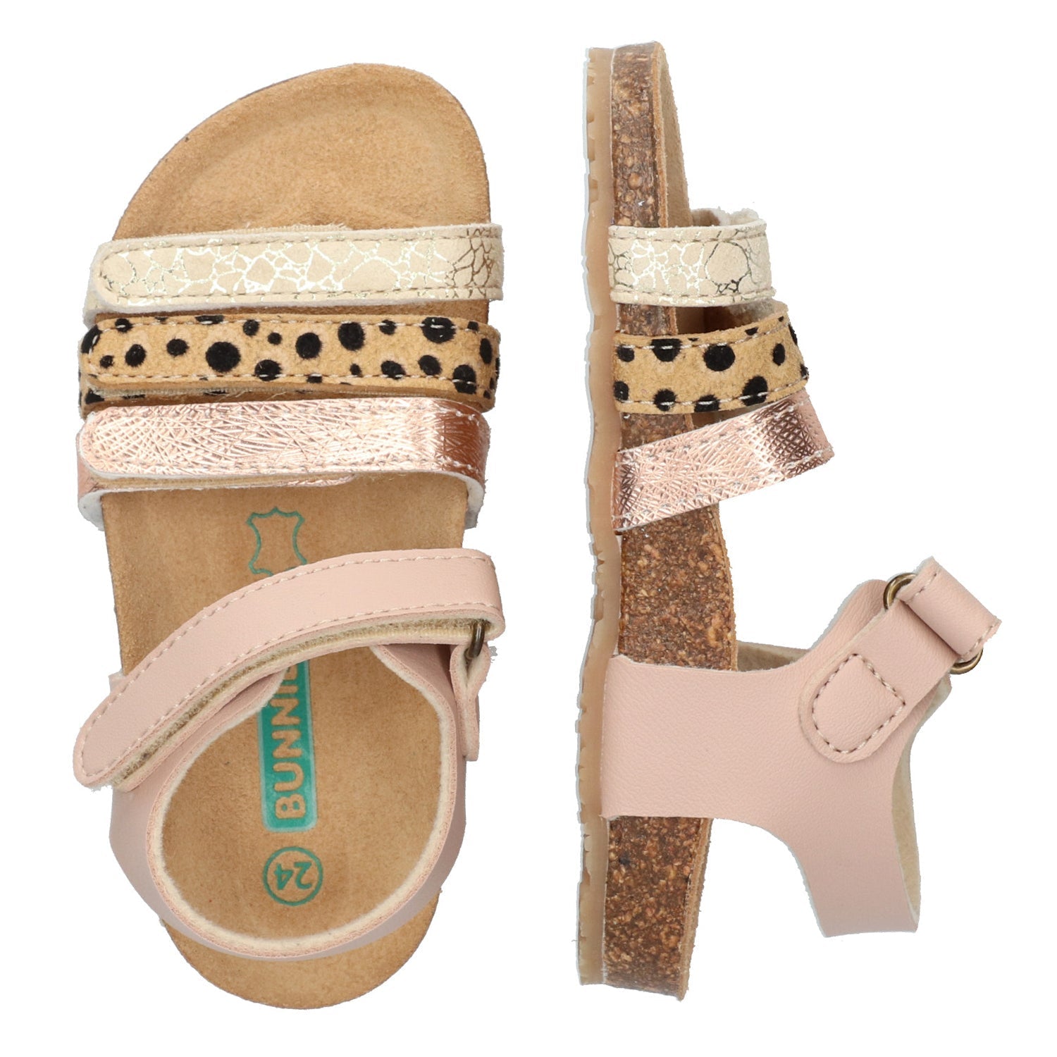Babs Beach Sandalen Meisjes Roze Print