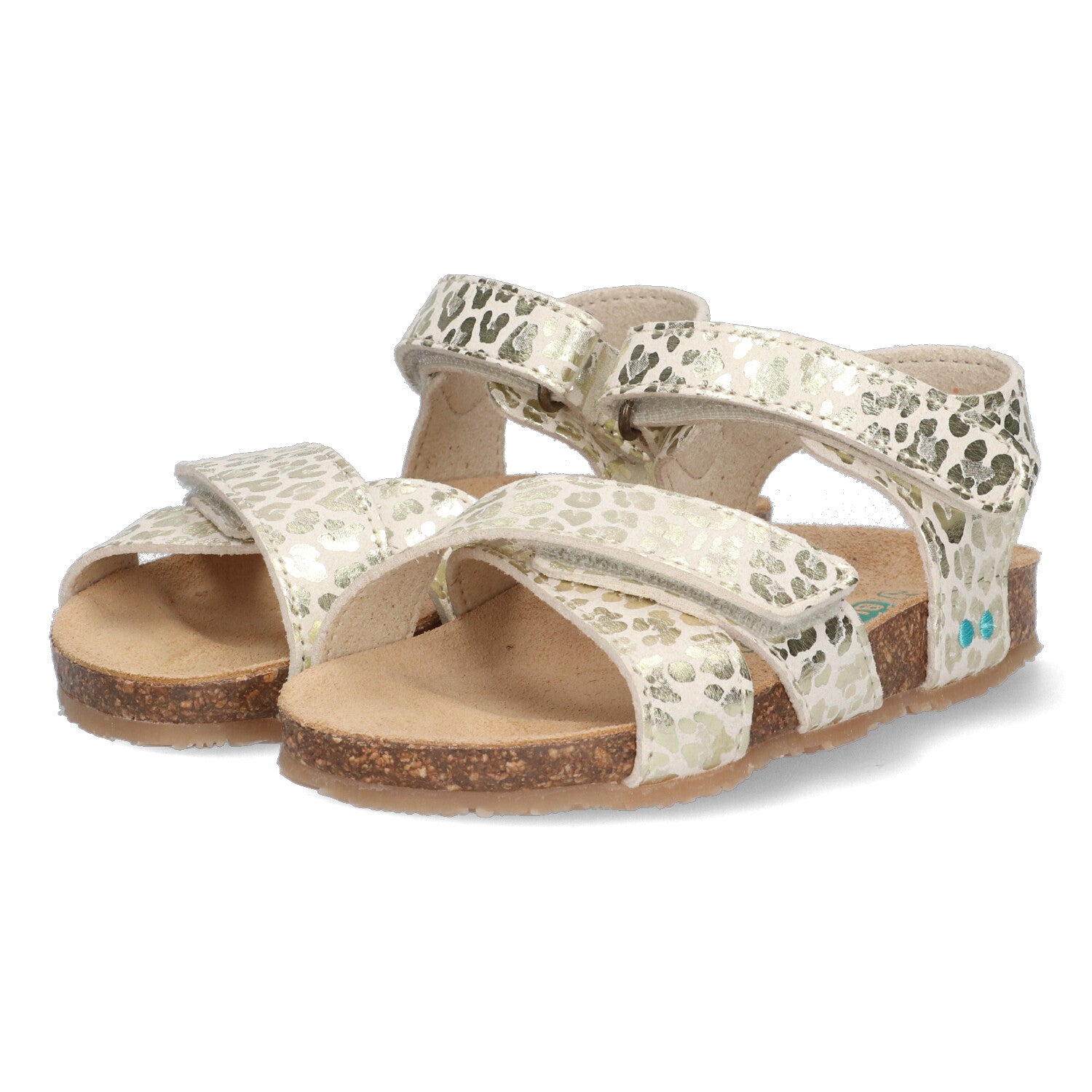 Bibi Beach Platte Sandalen Meisjes Goud Print