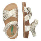 Bibi Beach Platte Sandalen Meisjes Goud Print
