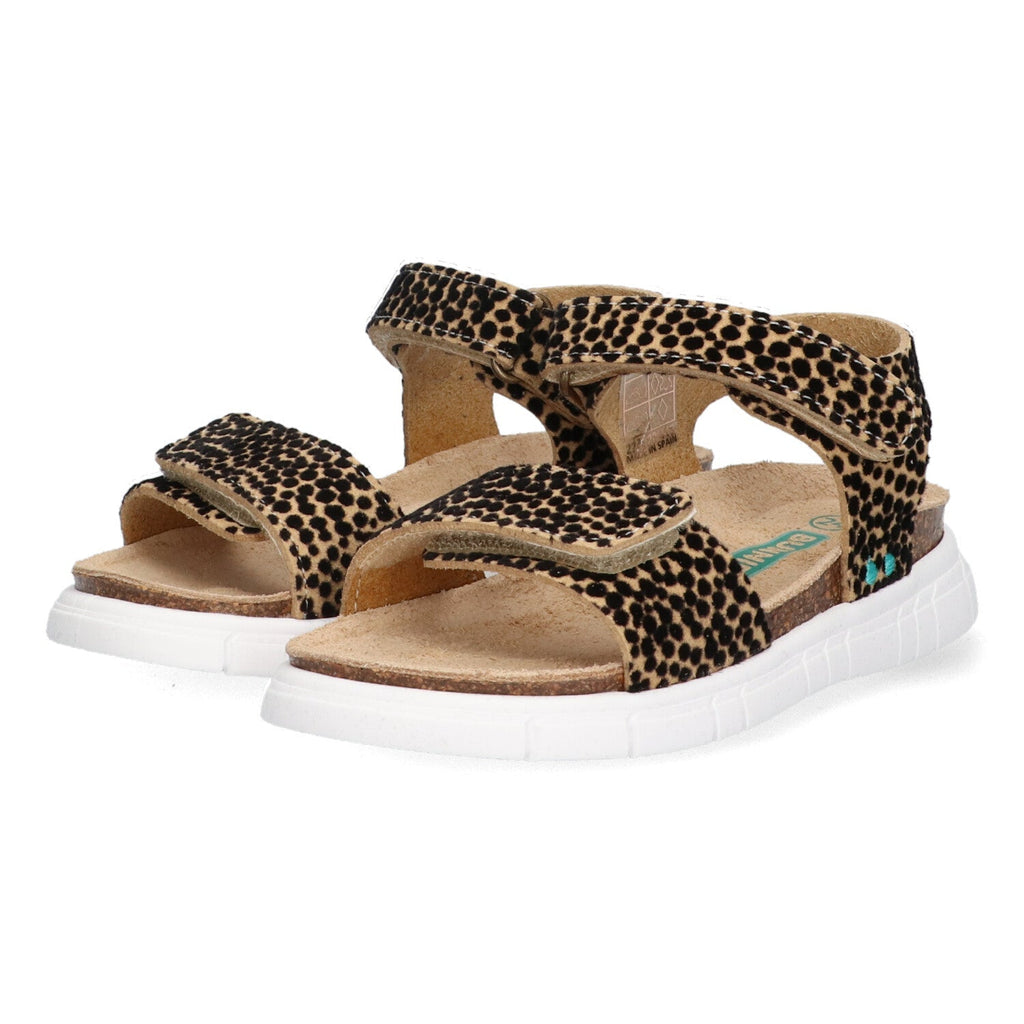 Bregje Beach Sandalen Meisjes Bruin Dots