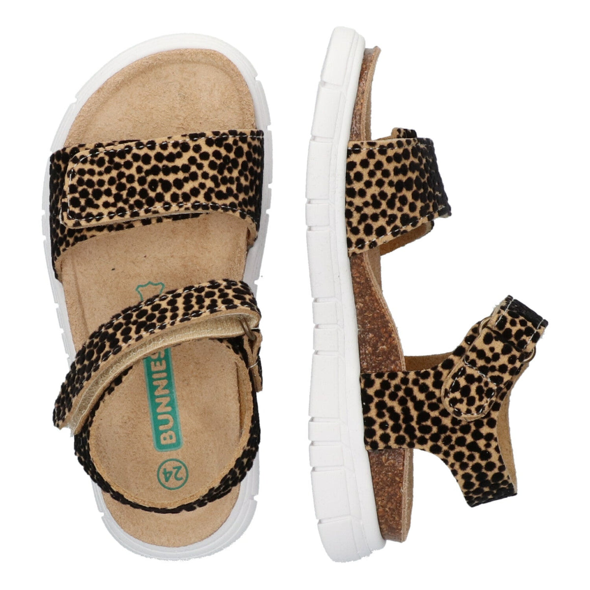Bregje Beach Sandalen Meisjes Bruin Dots