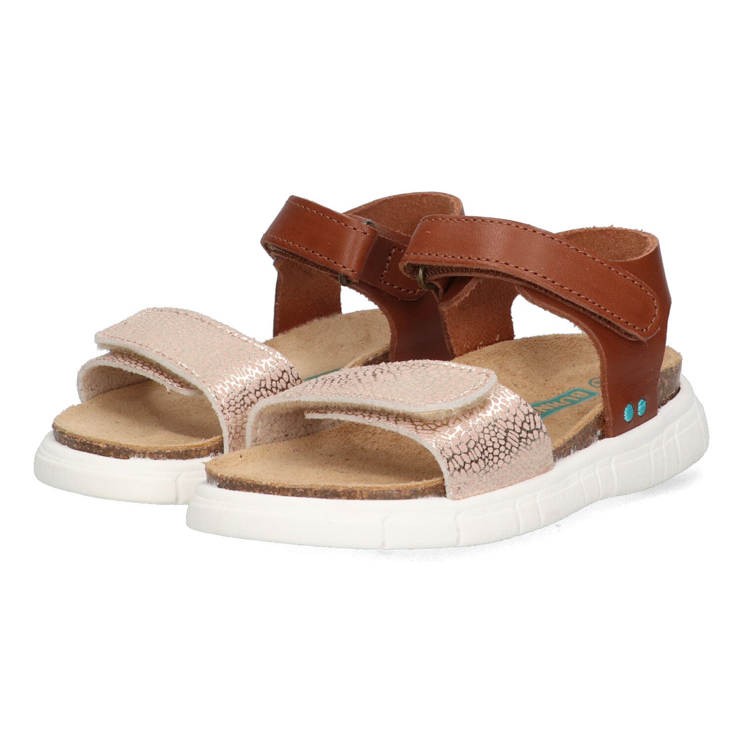 Bregje Beach Sandalen Meisjes Cognac Roze