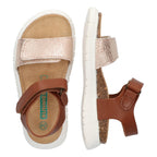 Bregje Beach Sandalen Meisjes Cognac Roze