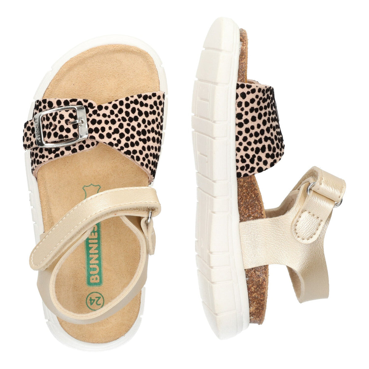 Bree Beach Sandalen Meisjes Goud Print