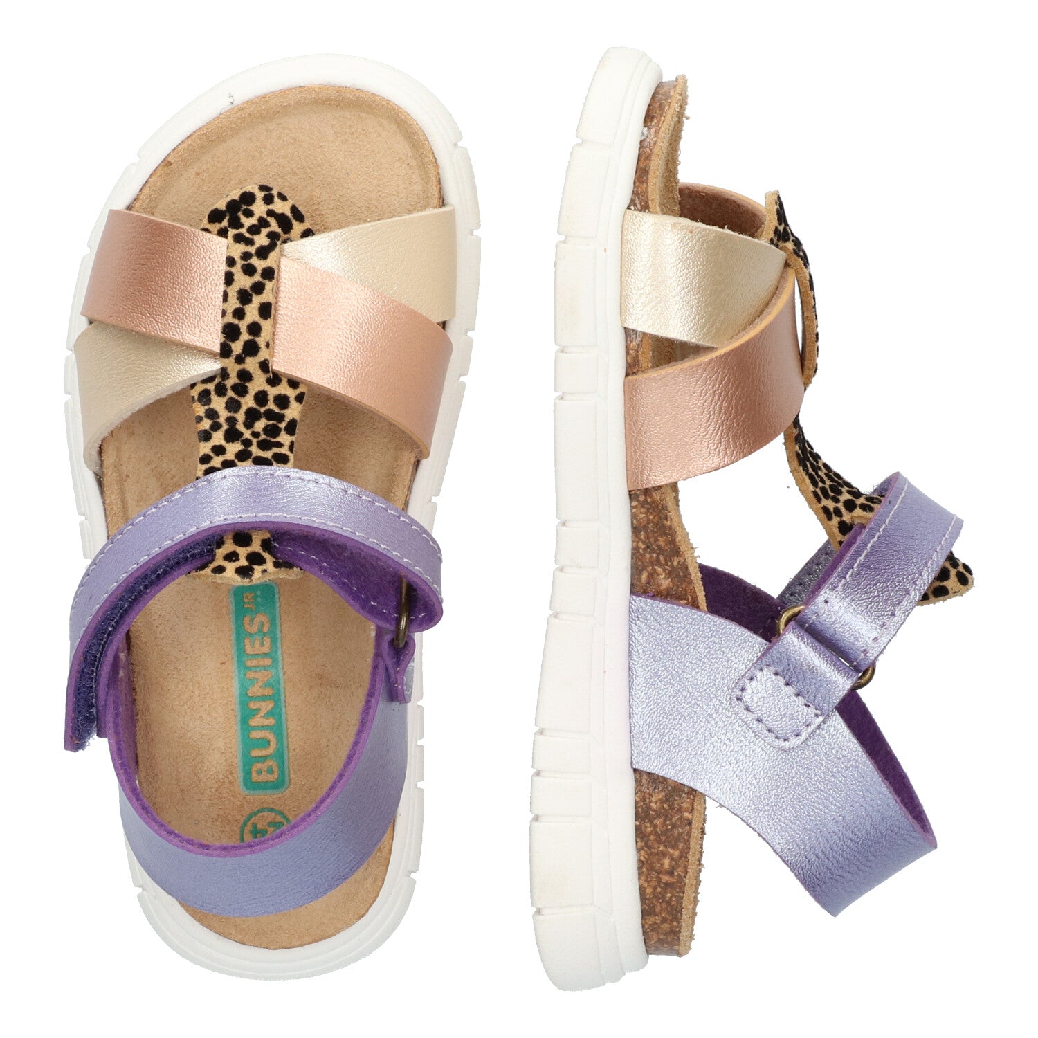 Brenda Beach Sandalen Meisjes Paars Multicolor