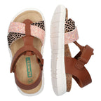 Brenda Beach Sandalen Meisjes Cognac Roze