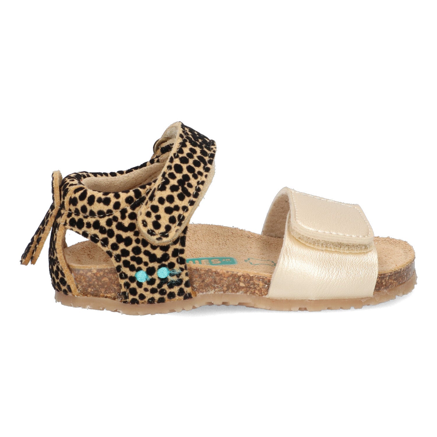 Britt Beach Sandalen Meisjes Goud Print