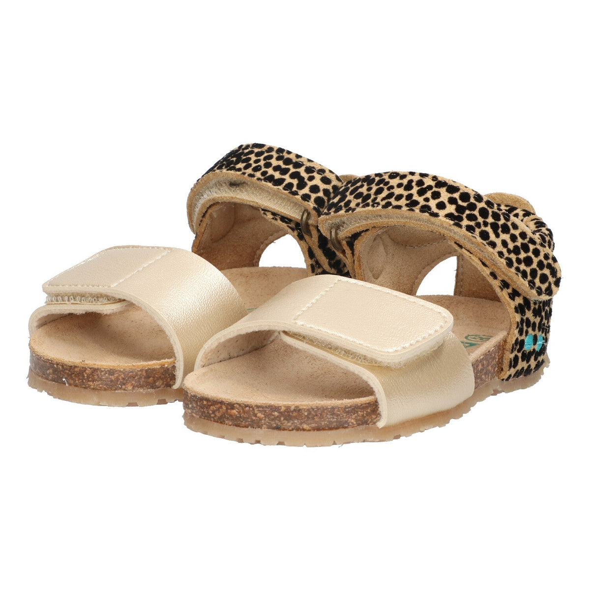 Britt Beach Sandalen Meisjes Goud Print