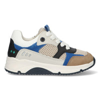 Fabian Force 224461-208 Lage Sneakers Jongens Wit Grijs Blauw