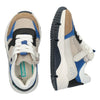 Fabian Force 224461-208 Lage Sneakers Jongens Wit Grijs Blauw