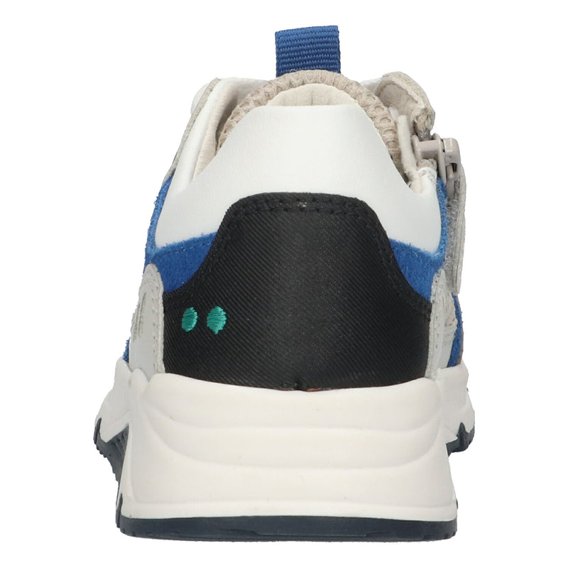 Fabian Force 224461-208 Lage Sneakers Jongens Wit Grijs Blauw