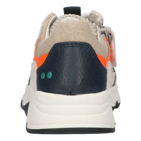 Fabian Force 224461-401 Lage Sneakers Jongens Grijs Oranje Donkerblauw