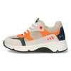 Fabian Force 224461-401 Lage Sneakers Jongens Grijs Oranje Donkerblauw