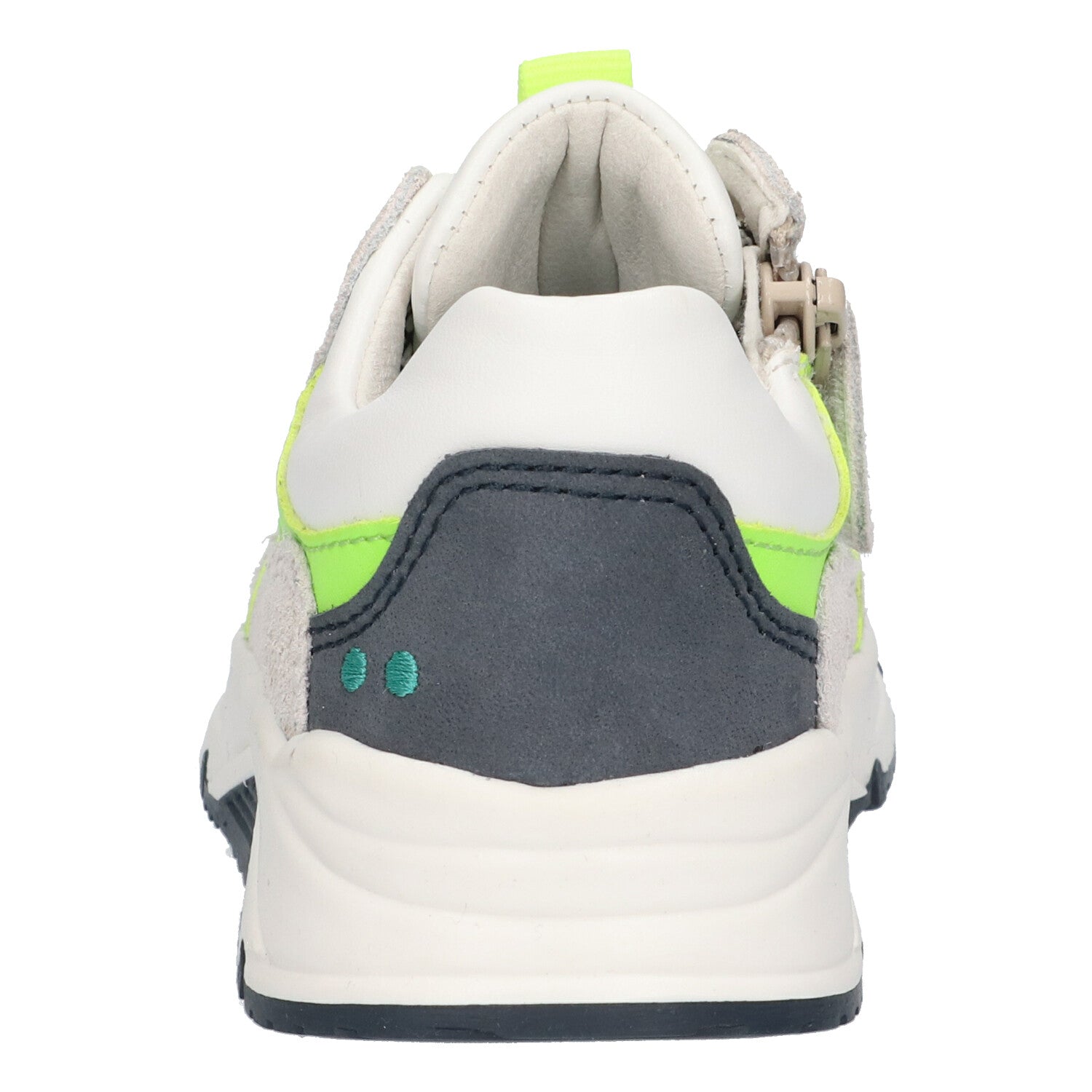 Fabian Force Lage Sneakers Jongens Grijs Geel Wit