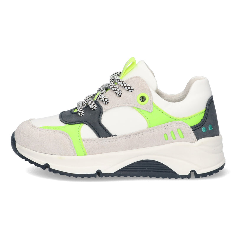 Fabian Force 224461-501 Lage Sneakers Jongens Grijs Geel Wit