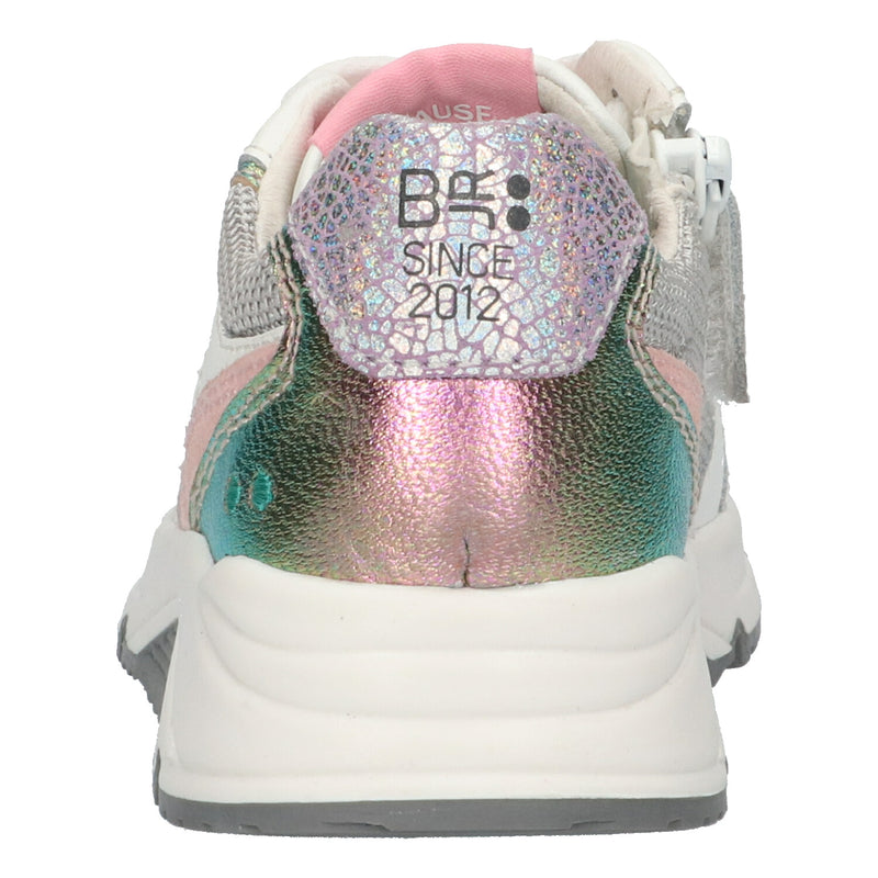 BunniesJR Fenna Force lage sneakers meisjes wit roze