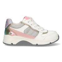 BunniesJR Fenna Force lage sneakers meisjes wit roze
