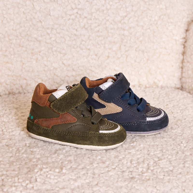 Zilke Zacht Babysneakertjes Jongens Groen