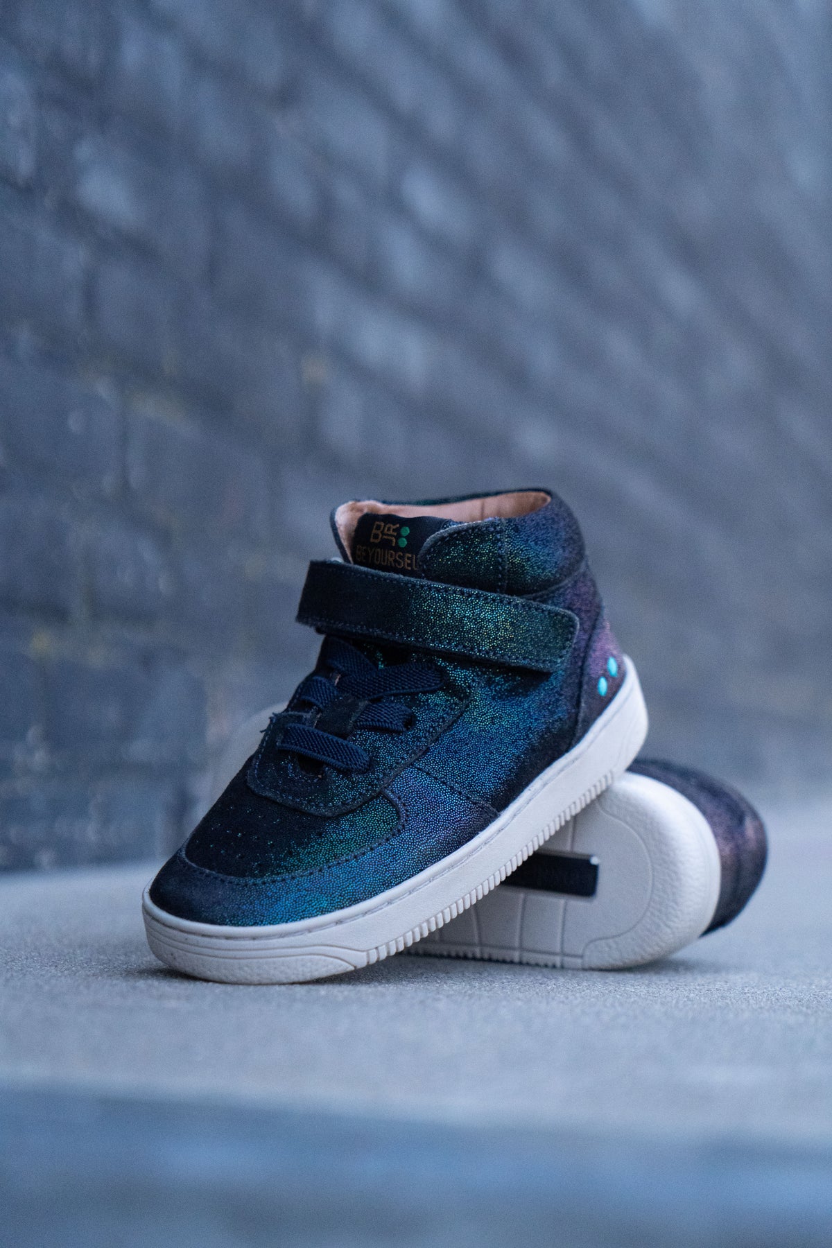 Mave Mallow Hoge Sneakers Meisjes Blauw
