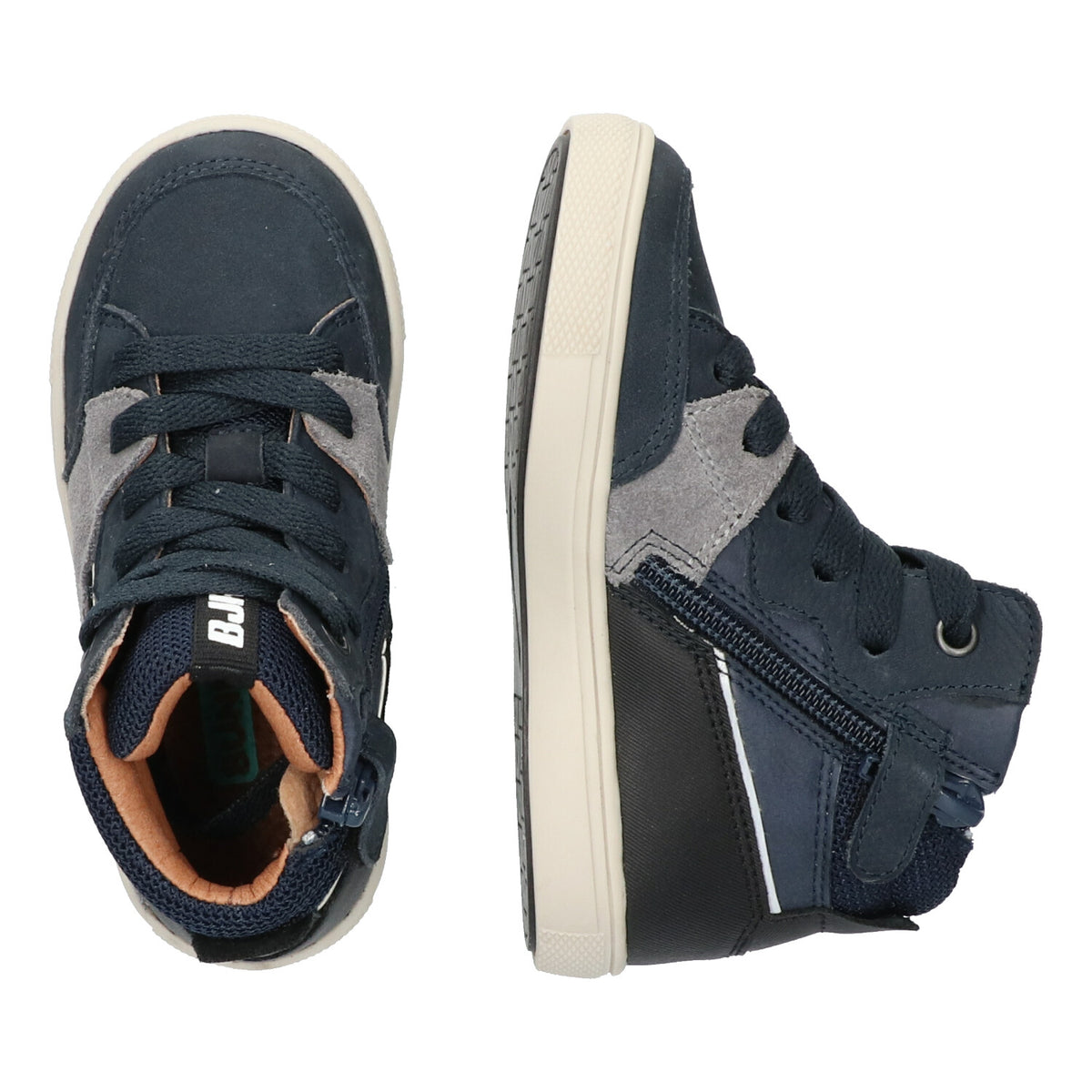 BunniesJR Hoge Sneakers Jongens Blauw