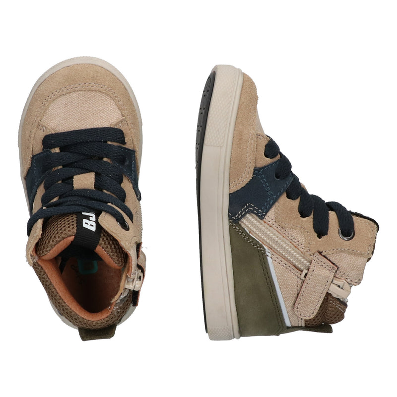 BunniesJR Hoge Sneakers Jongens Taupe
