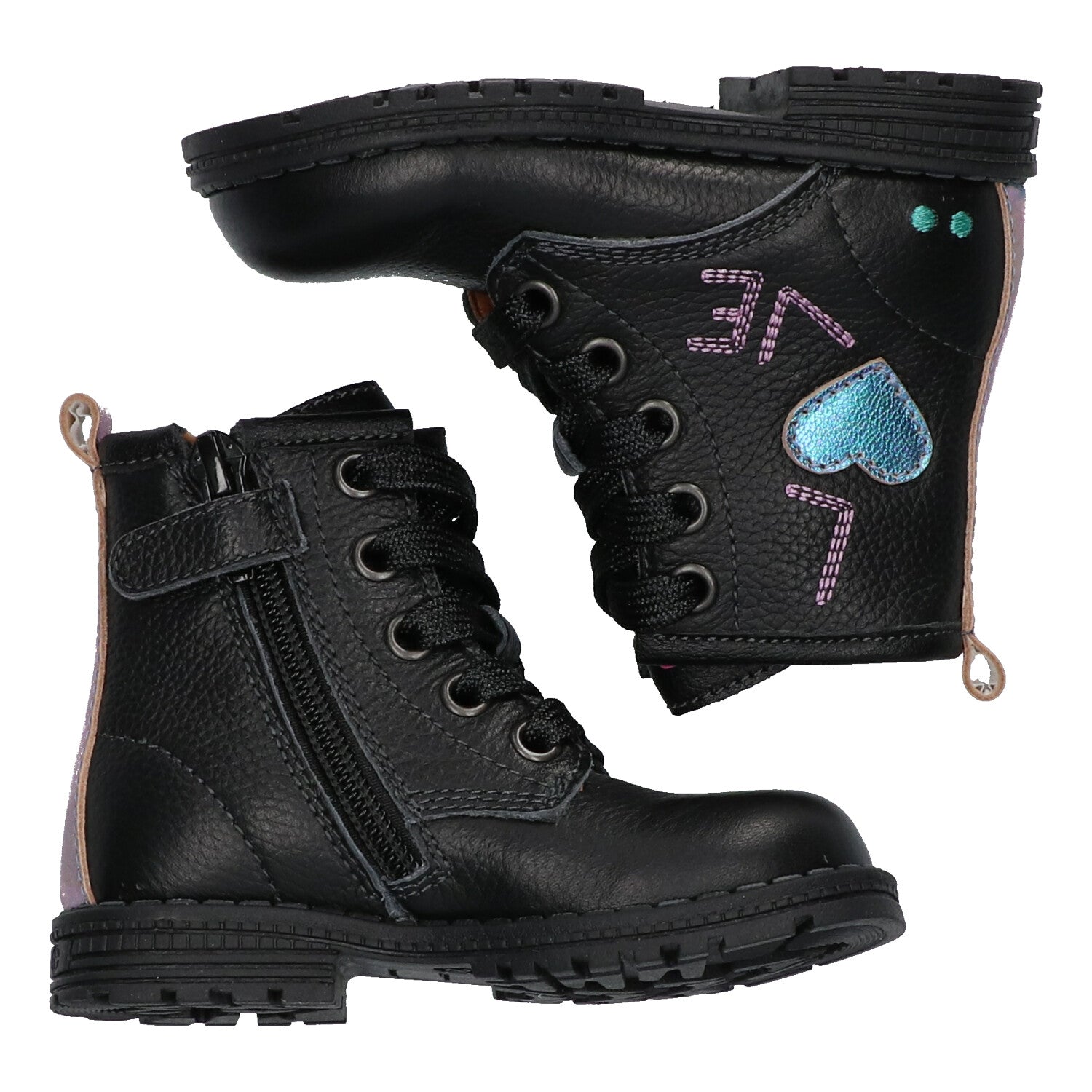 BunniesJR Boots Meisjes Zwart Print