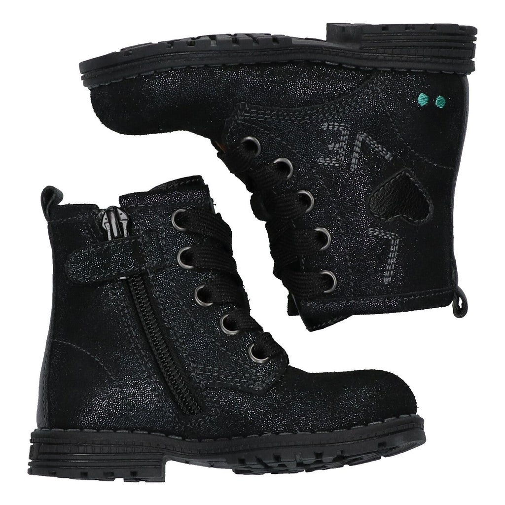BunniesJR Biker Boots Meisjes Blauw Print
