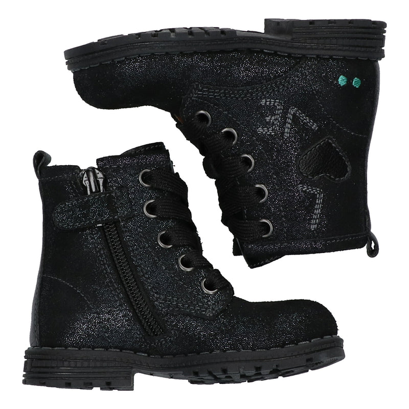 BunniesJR Biker Boots Meisjes Blauw Print