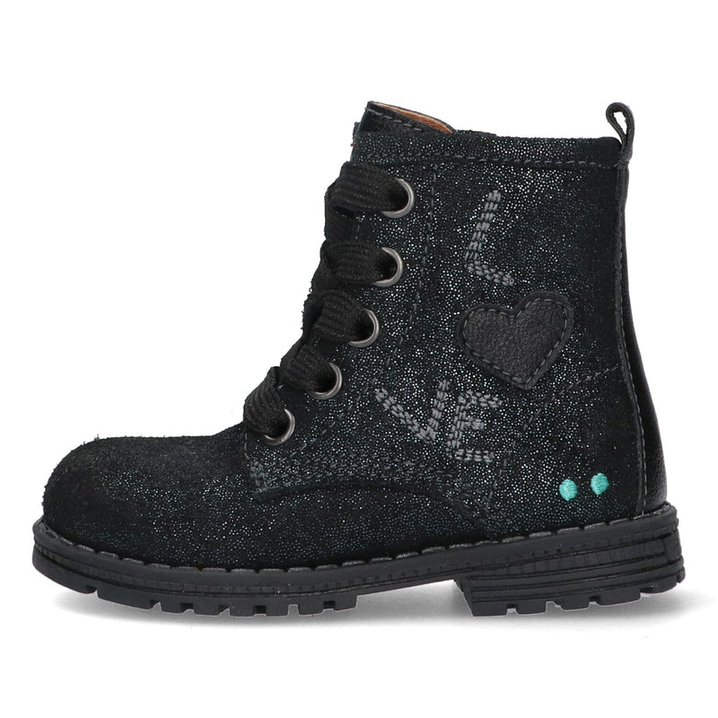 BunniesJR Biker Boots Meisjes Blauw Print