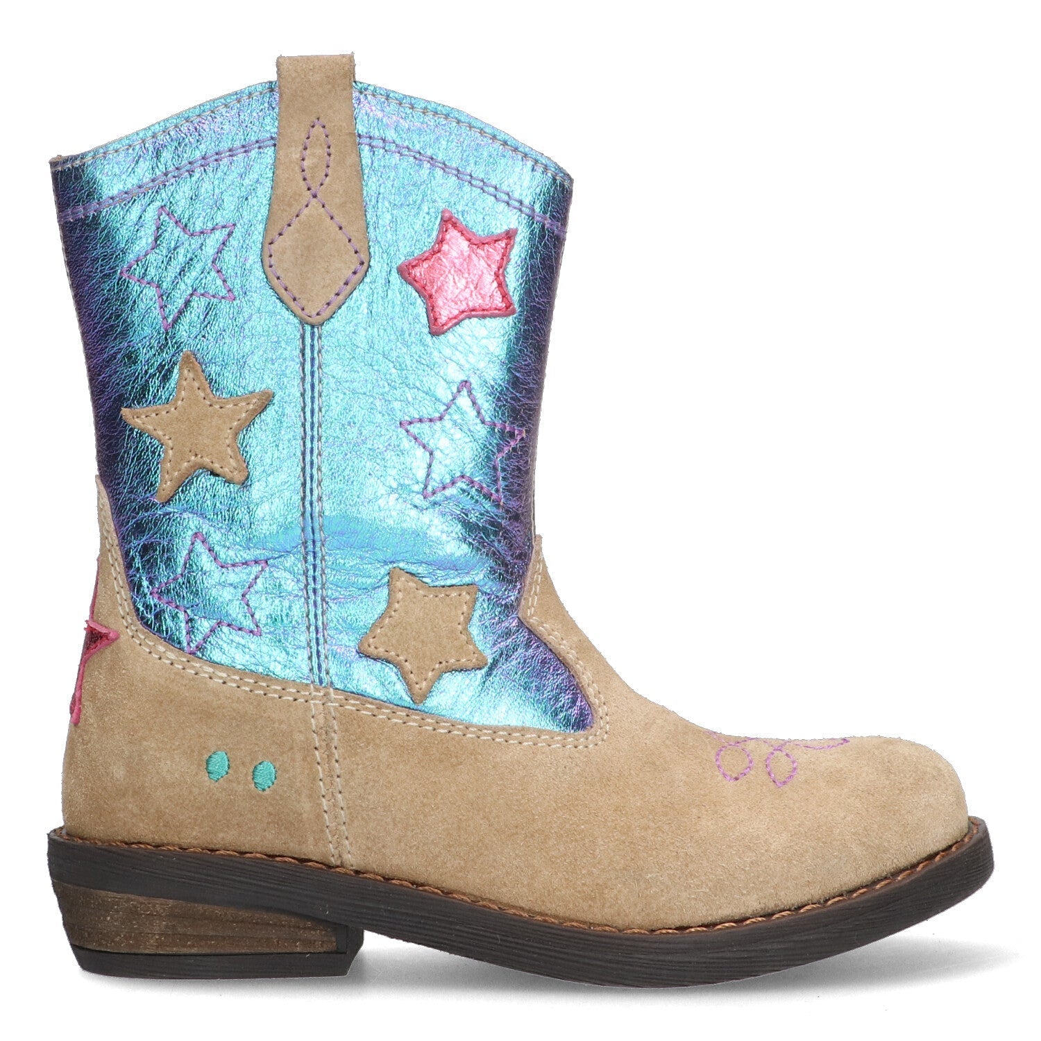 Roos Rodeo Cowboy Boots Meisjes Taupe