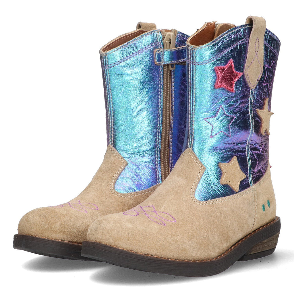 Roos Rodeo Cowboy Boots Meisjes Taupe