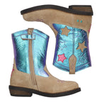 Roos Rodeo Cowboy Boots Meisjes Taupe