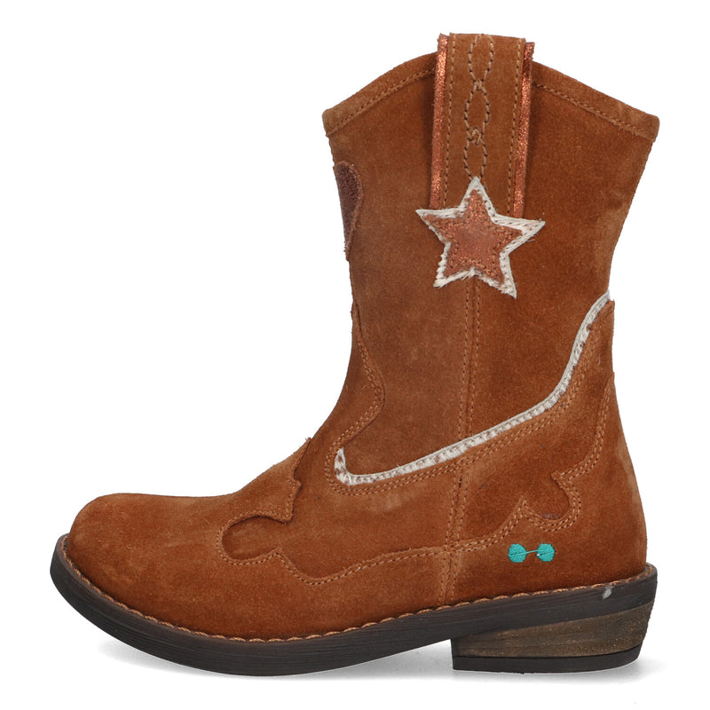 BunniesJR Roxy Rodeo cowboylaarzen meisjes cognac