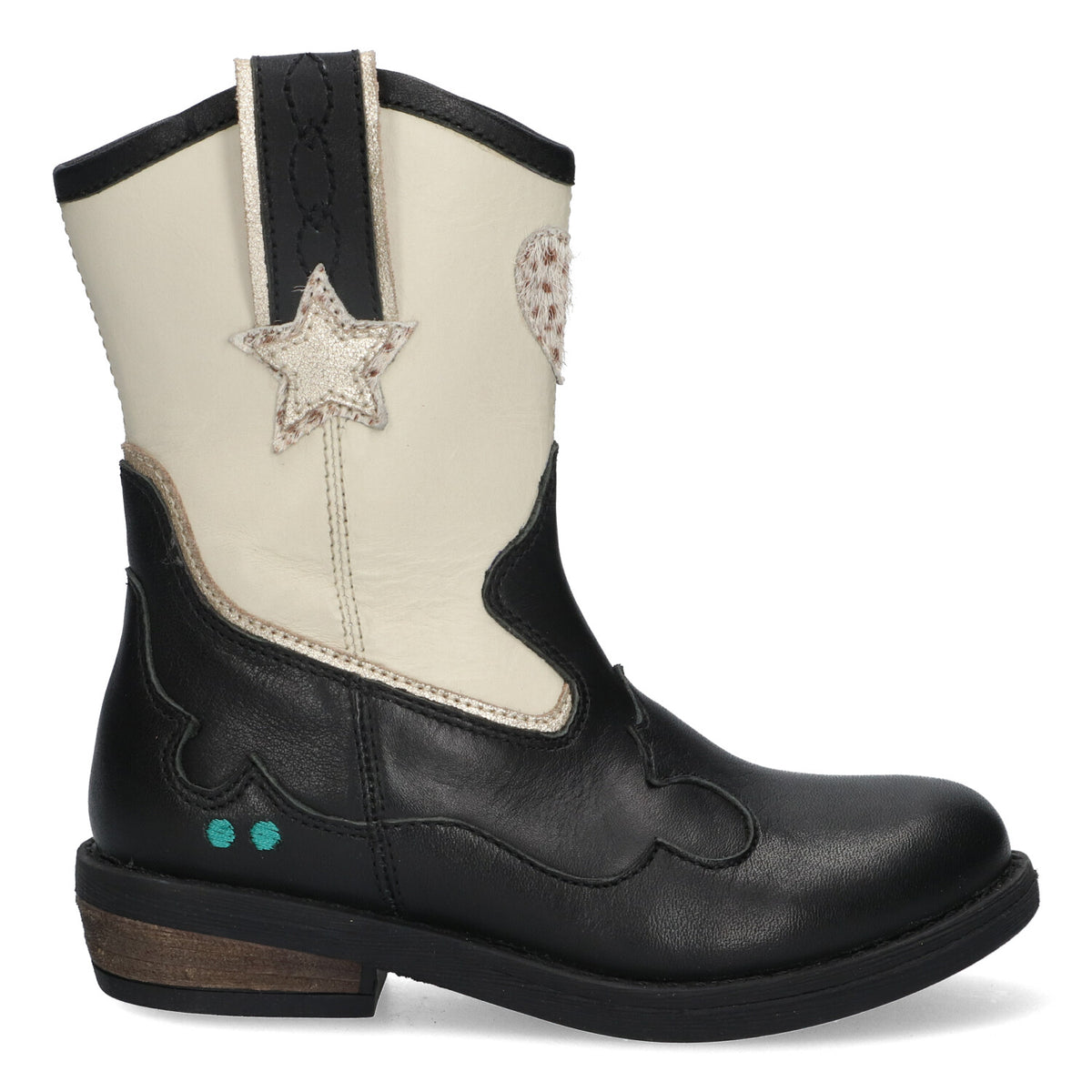 BunniesJR Cowboy Boots Meisjes Zwart Wit