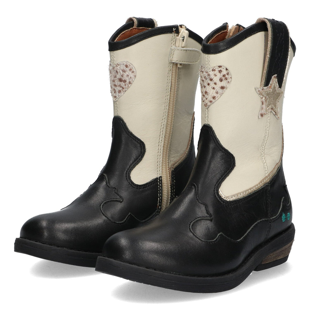 BunniesJR Cowboy Boots Meisjes Zwart Wit