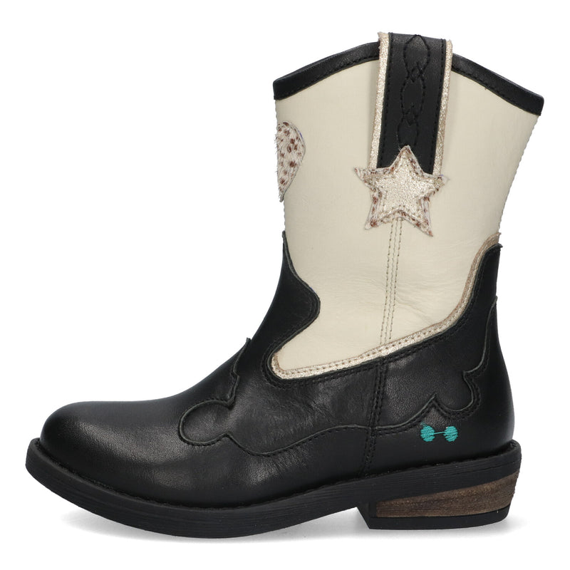 BunniesJR Cowboy Boots Meisjes Zwart Wit