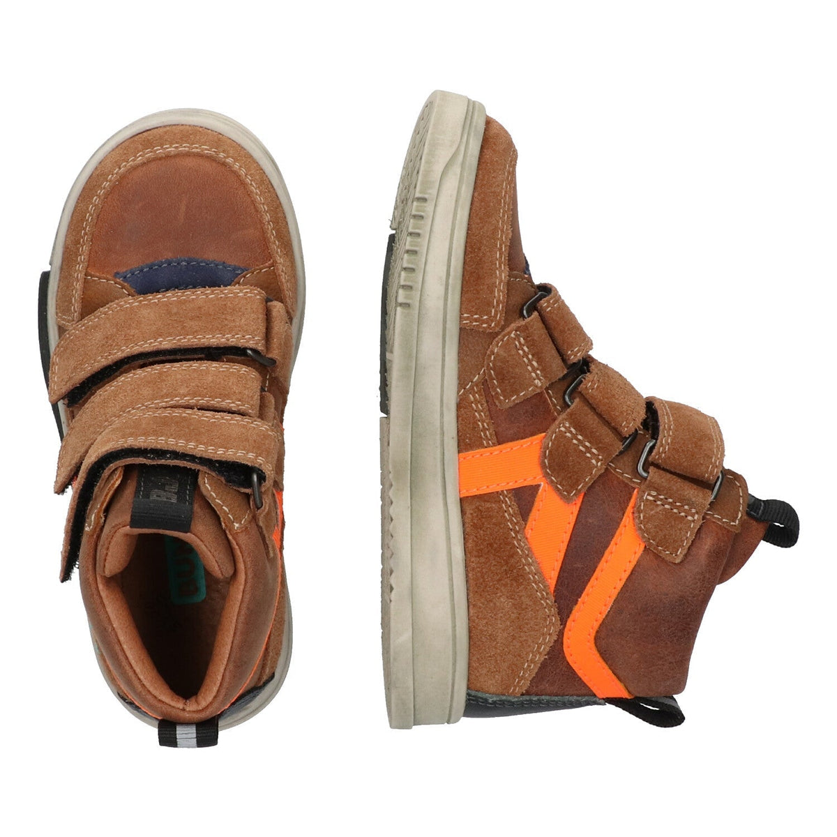 BunniesJR Milan Mieters hoge sneakers jongens cognac