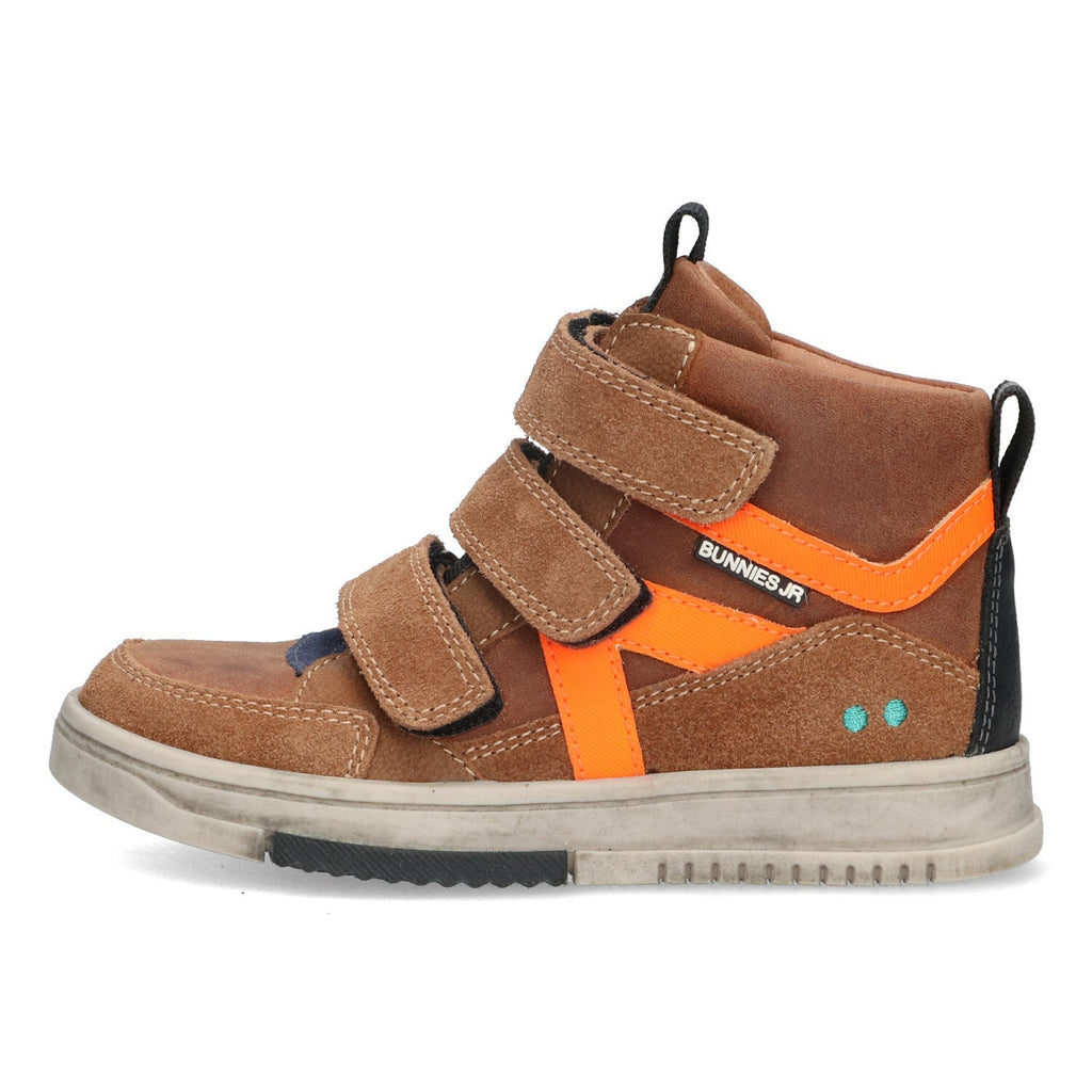 BunniesJR Milan Mieters hoge sneakers jongens cognac