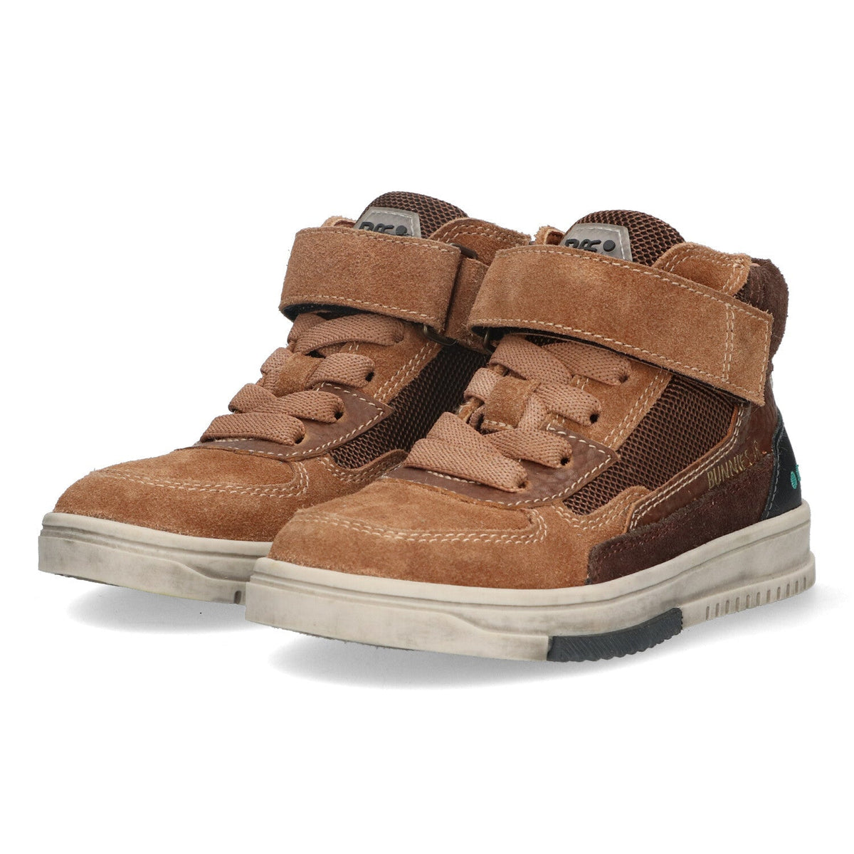 Morris Mieters Hoge Sneakers Jongens Bruin